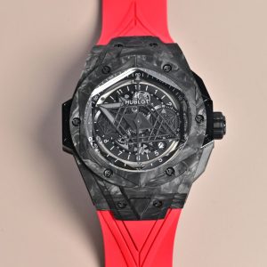 Hublot Big Bang Sang Bleu II Carbon Fibre Super Clone Men's Watch 1136596879 - front view