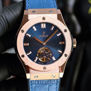 Hublot 45mm Automatic Super Clone Watch with Leather Strap & Cash on Delivery 1086287057 - front view | Hublot