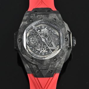Hublot Big Bang Sang Bleu II Carbon Fibre Super Clone Watch 1139507099 - front view | Big Bang Sang Bleu