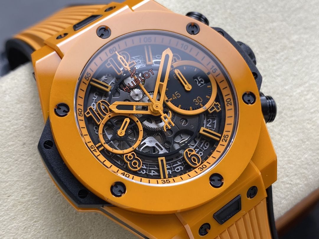 1-359.jpg Hublot Big Bang Unico Orange Ceramic 42mm Super Clone Watch for Sale 1119857680