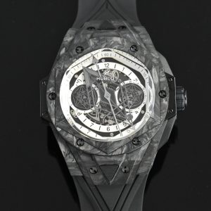 Hublot Big Bang Sang Bleu II Carbon Fibre Super Clone Luxury Watch 1139507107 - side view | Big Bang Sang Bleu