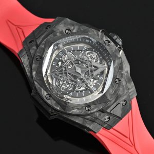 Hublot Big Bang Sang Bleu II Carbon Fibre Super Clone Watch 1139507099 - side view | Big Bang Sang Bleu