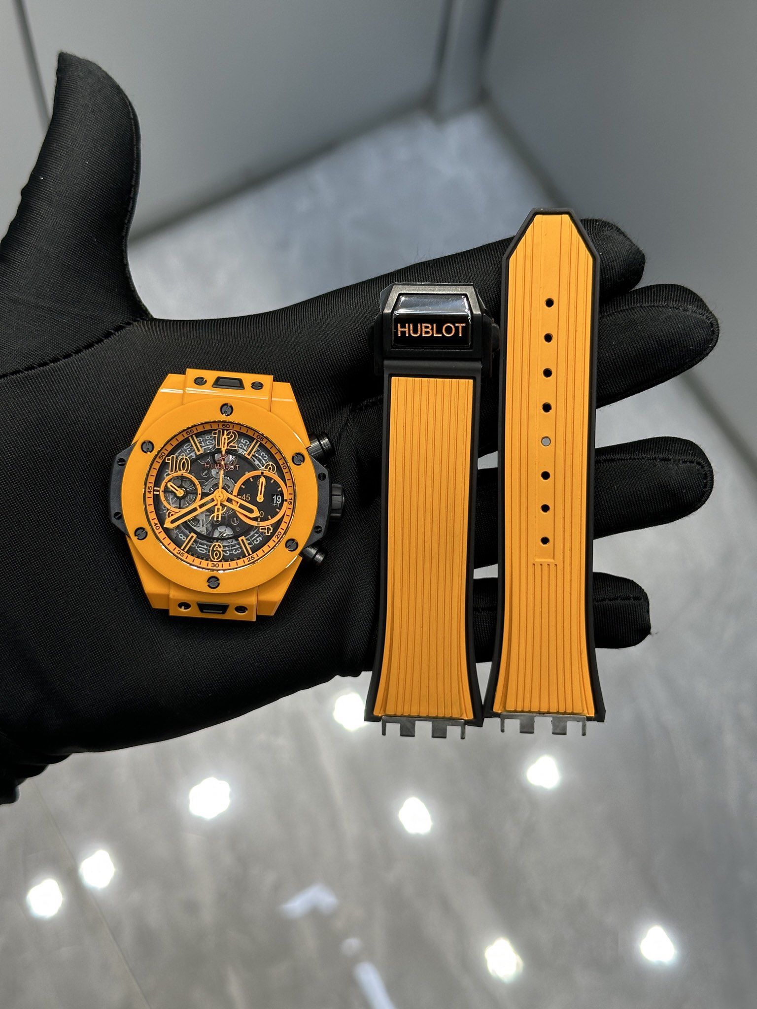 5-297.jpg Hublot Big Bang Unico Orange Ceramic 1:1 Super Clone Watch for Sale 1128806216 - detailed view | Big Bang Unico